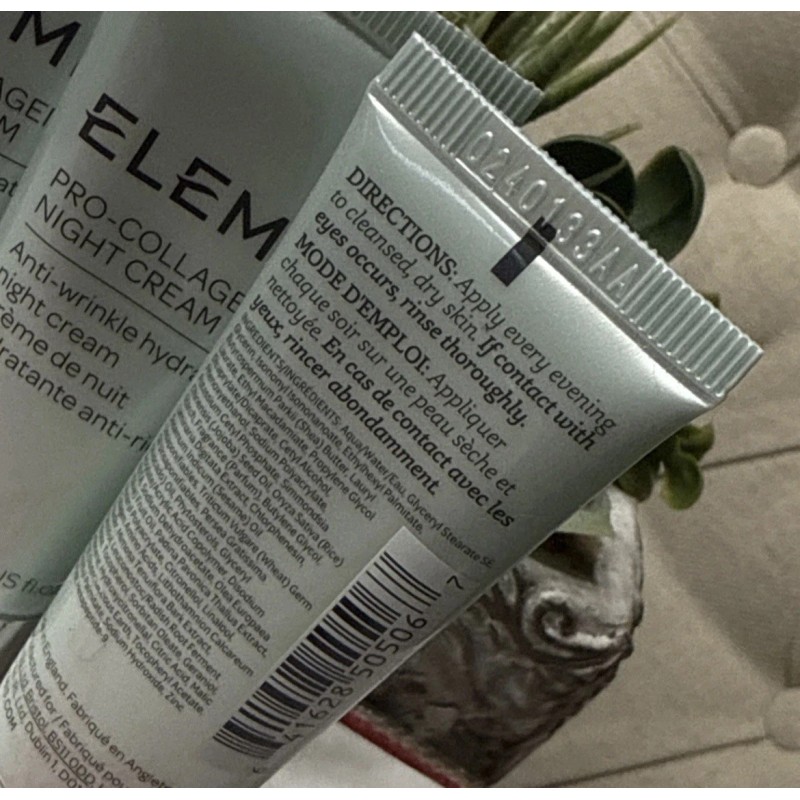 Elemis 3x Elemis Pro Collagen NIGHT CREAM Anti-Wrinkle Anti-Aging .5oz/15mL