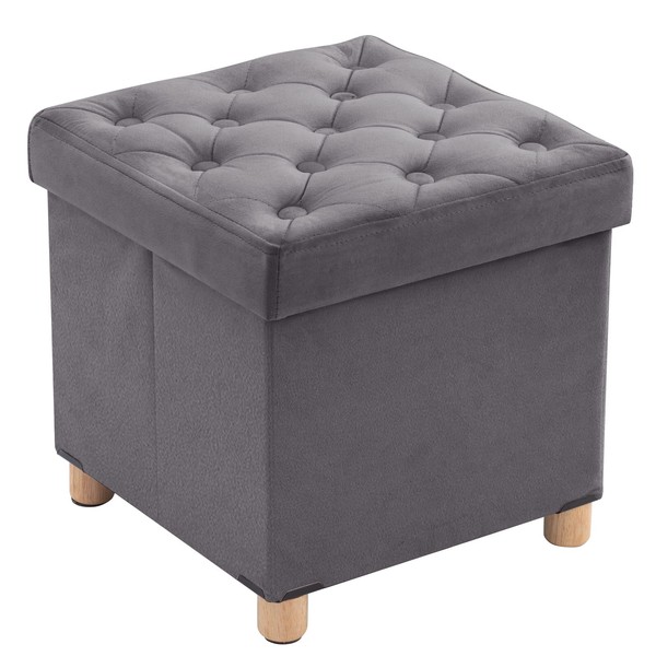 BRIAN & DANY Ottoman with Storage, Foldable Storage Ottoman Cube
