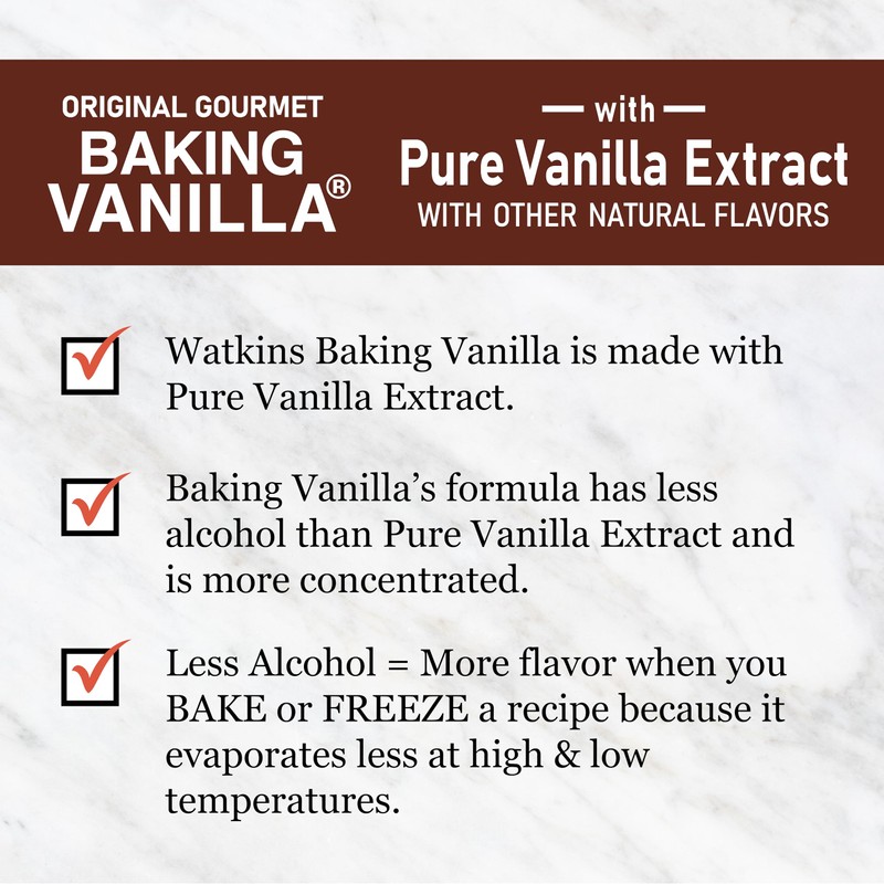 Watkins All Natural Original Gourmet Baking Vanilla, with Pure Vanilla