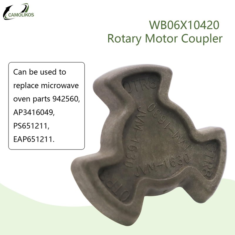 WB06X10420 Turntable Motor Coupler Compatible with GE Kenmore Hotpoint Microwaves