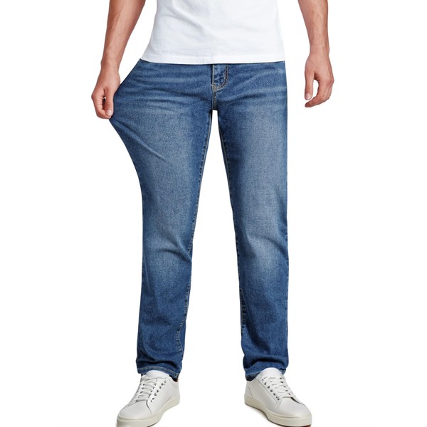 JMIERR Men's Classic Regular Fit Straight Jean Stretch Jeans Classic