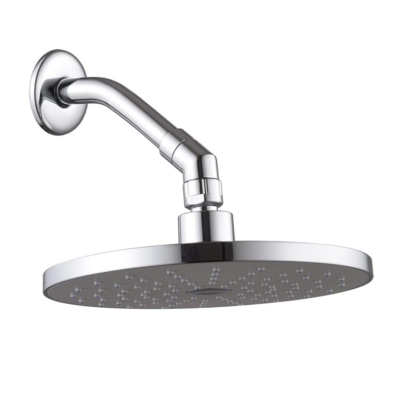 Carvedexquisitely Modern Copper Showerhead Elbow Adapter, 135 Degree Chrome, G1/2"