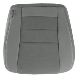 SecosAutoparts Front Driver Side Bottom Replacement Cloth Seat Cover Gray Compatible with Ford F250 F350 F450 F550 2003 2004 2005 2006 2007