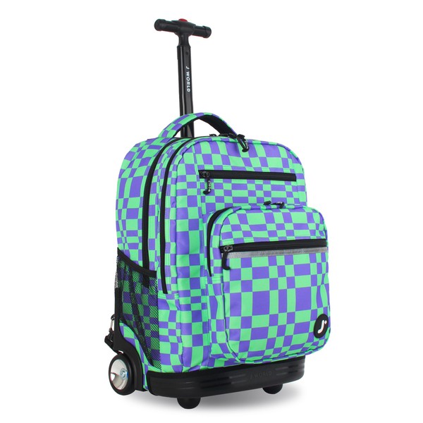 J World New York Sundance Rolling Backpack Girl Boy Roller