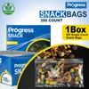 Progress Double Zipper Snack Storage Small Plastic Bags with Grip