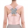 QFE Back Brace Posture Corrector for Women (Pink, Medium)