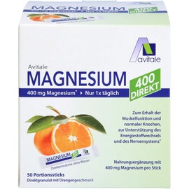 Magnesium 400 Direct Orange Portion Sticks 50 x 2.1 g