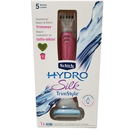 Schick Hydro Silk TrimStyle Moisturizing Razor for Women with Bikini Trimmer