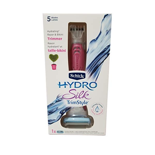 Schick Hydro Silk TrimStyle Moisturizing Razor for Women with Bikini Trimmer