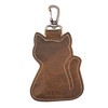 TACO DOG, Cat Keychain Handmade from Full Grain Leather -