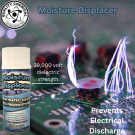 Quality Chemical Moisture Displacer - Dries Out Electrical Equipment, inhibits Corrosion and Prevents Electrical Discharge - 12 oz can (Pack of 12)