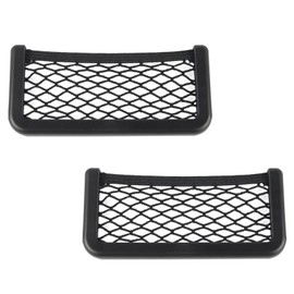 AMYXIYUAN 2Pcs Framed Stretch Mesh Net Pocket Car Storage Net Bags Car Net Pocket Elastic Nylon Mesh Seat Back Pocket Car Net Pockets for Car Truck Campervan