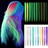 YONGYI 10 Pcs Glow In The Dark Hair Extensions Clip