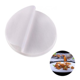 Eabdice 1000 Non-Stick Paper Cuts, Round BBQ Paper, Round Parchment Paper, Double-Sided Disposable Paper, Oil-Absorbing Paper, Suitable for Baking, Grilling, Oil Control Paper