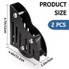 YOUEON 2 Pack Sliding Library Ladder Floor Roller with Brake,