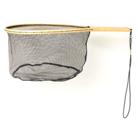Eagle Claw NTRTR Wood Trout Net W/Rubberized Netting, Multicolor, One Size