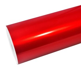 RockRose Ultra-Gloss Red Vinyl Wrap, Anti-Wrinkle, Air Release Automotive Bubble Wrap, Self Adhesive Car Vinyl Sticker DIY Decals for Exterior and Interior 2FT x 5FT
