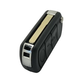 Heart Horse 3 Button Key Shell Flip Key - Replacement Shell for Land R0ver RR R0ver R0ver LR3 Sport Discovery (2005-2011) with Key Blank