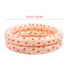 Round Inflatable Swimming Pool Vintage Heart Pattern Thicken Kids Paddling
