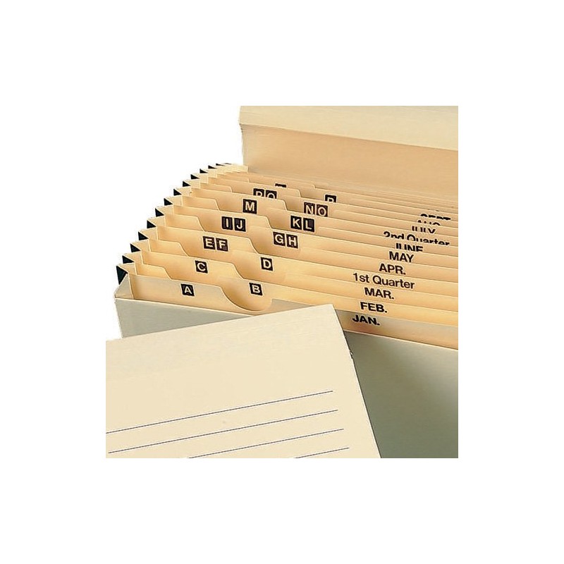 Manilla Foolscap Multipurpose Expanding A-Z File Concertina Folder