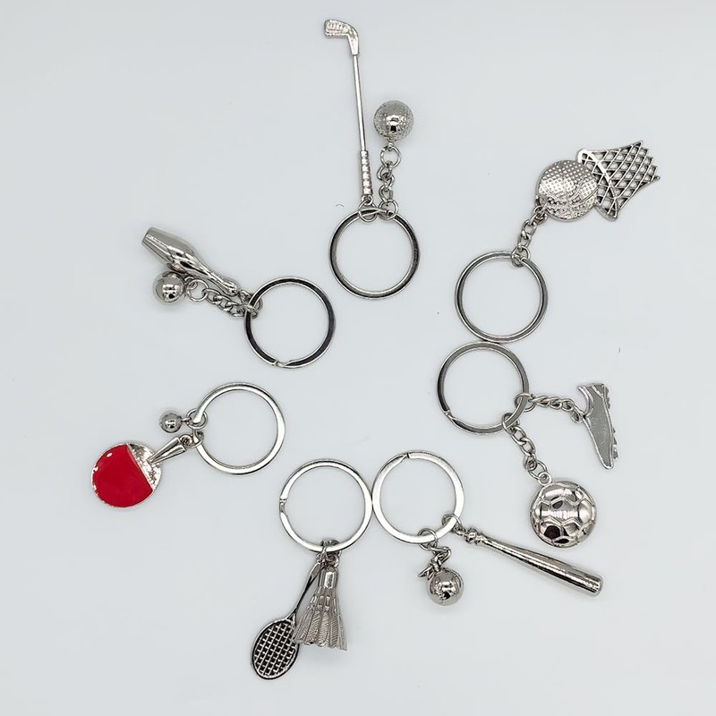 Mini Cute Golf Keychain Sport Key Chain Rings for Men