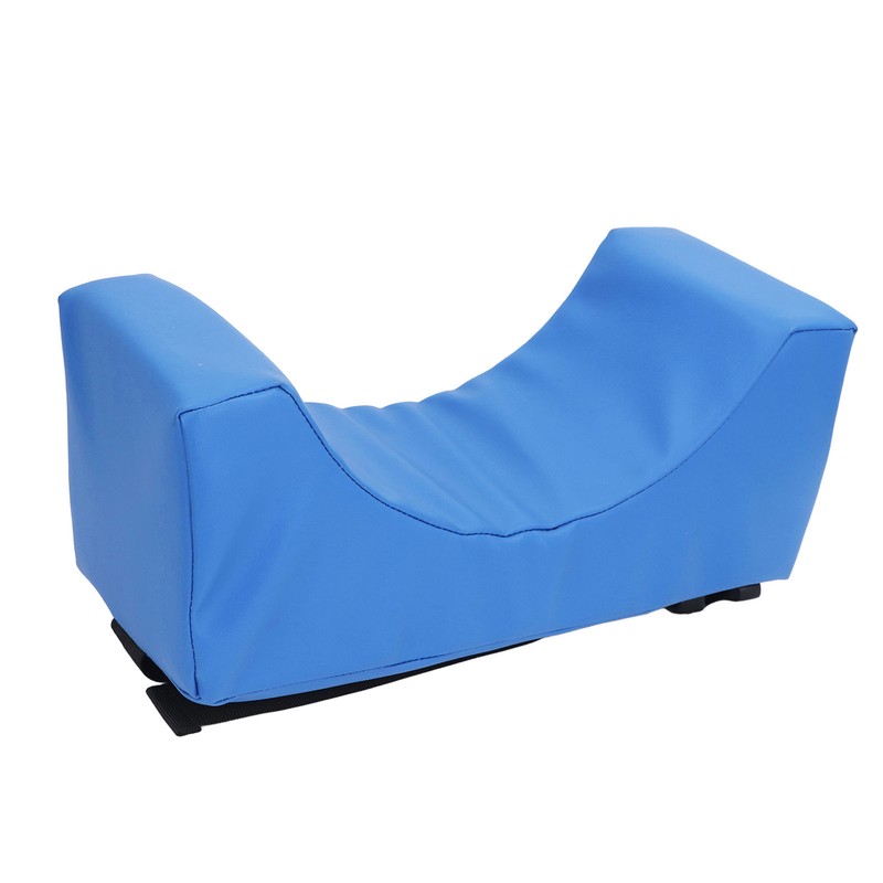 Head Positioner Pillow Blue PU Leather Breathable Comfortable Neck Support