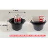 Mini Chocolate Fondue Slow Cooker, Stainless Steel, Black