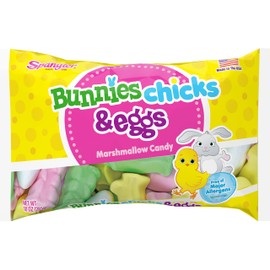 Spangler Bunnies Chicks and Eggs Marshmallow Easter Candy 10 oz