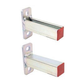 YXGJDP 2 Pack Steel Shelf Bracket,Display Bracket,DIY Projects,Metal Strut Channel,Steel Slotted Bracket,Pipe Support, 6-inch Long.