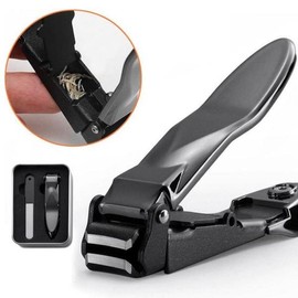 Other brands Premium design nail clipper set with non-flying storage - Metal Black / 고급 디자인 사방으로 튀지 않는 보관 손톱깍이 세트 - 메탈블랙