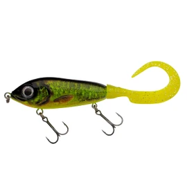 Abu Garcia Svartzonker McMy Tail Jerkbait - Transparent, Impact Resistant ABS, Realistic 3D Effect, Developed in Sweden for Freshwater and Saltwater Fishing, Fire Carp Flash 17 cm