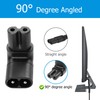 IEC320 C7 to C8 Right Angle Adapter YACSEJAO 2PCS 250V