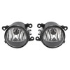 HECASA Pair Fog Light+Fog Light Bezel Compatible with 2010-2012 Ford
