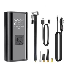 Portable Tyre Inflator for Car Tyre Inflator 150 Psi Cordless Tyre Inflator 12V 6000mAh Dc Adapter - Electric Tyre Pump Fast Inflation