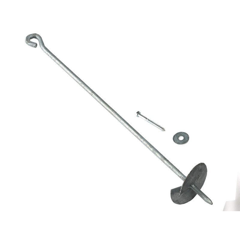 Eindrehbar Ground Anchor for Swing etc. 50 cm Galvanised Garden