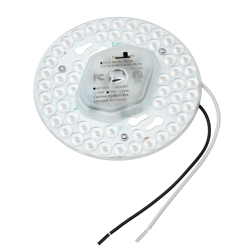 HAOLEDI 5.12'' LED Ceiling Fan Light Retrofit Kit 18W 2100LM