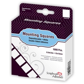 Scrapbook Adhesives Scrapbook Adhesives by 3L Repositionable Mounting Squares, 1000-Pack