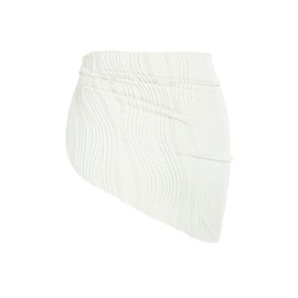 ZAFUL Tie Side Beach Sarong Pareo Bikini Cover Wrap Skirt Beach Dresses for Women, 2 White, One size fits all