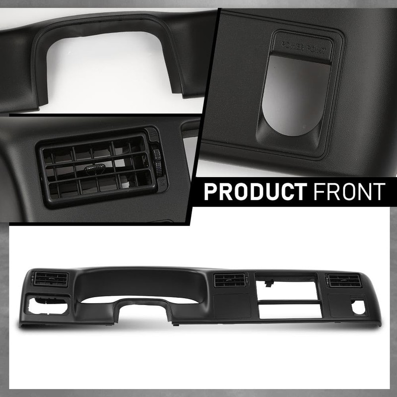Dash Bezel Radio Cluster Trim Panel, Compatible with Ford F250