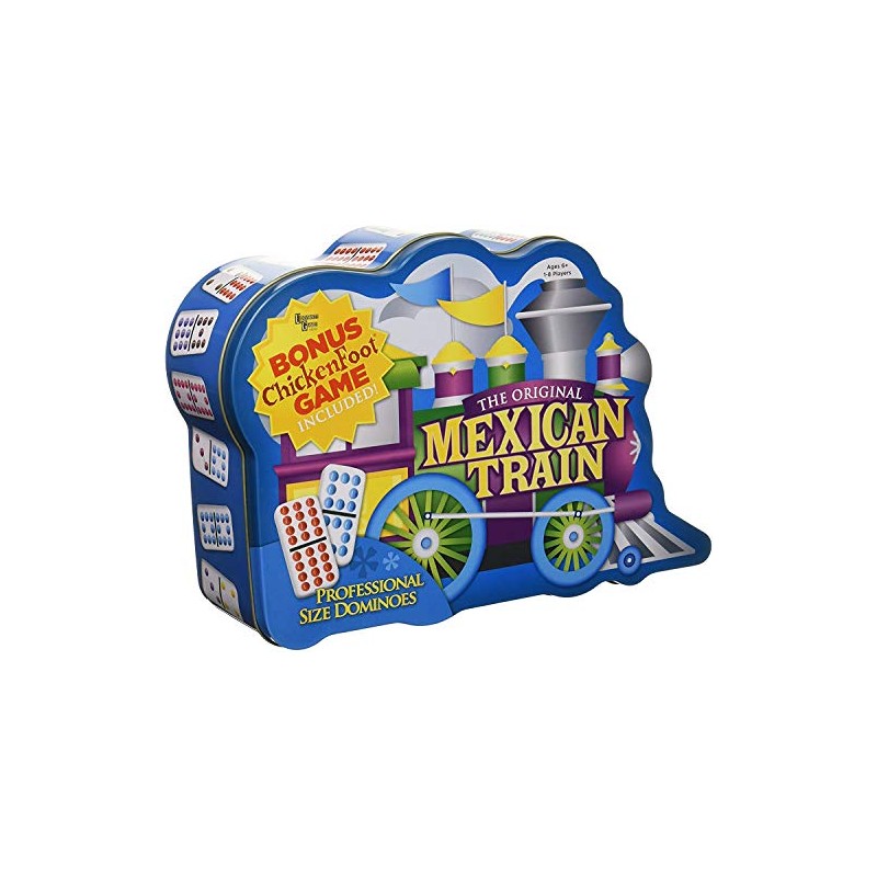 Puremco Mexican Train Double 12 Professional Size Dominoes with Bonus