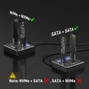 FIDECO M.2 NVMe SATA SSD Cloner Dock, USB 3.2 Gen