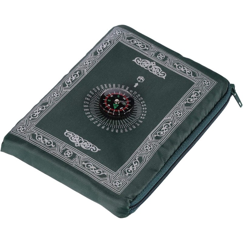 HTUK Portbale Travel Prayer Mat With Compass Pocket Sized Carry