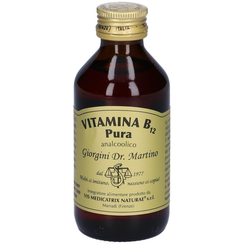 Dr Giorgini Integratore Alimentare, Vitamina B12 Pura Liquido Analcoolico -