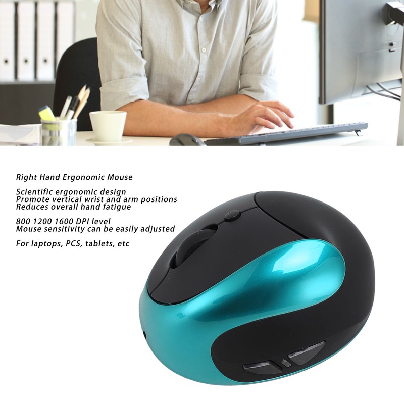 Right Hand Ergonomic Mouse 3 Adjustable DPI 800 1200 1600