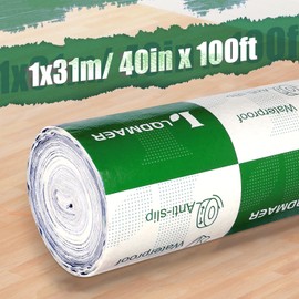 40 in x 100ft Temporary Floor Protection for Construction Projects, Anti Slip Carpet Protector for Renovation, Paint Protection Floor Covering Moving for Concrete Stairs, Coverage of 334 sqft!