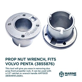 Marine Tech Tools Volvo Penta Prop Nut Wrench, Duo Prop Removal Tool, Propeller Wrench, Fits Volvo Penta 3855876, Volvo Penta Propeller, Outboard Boating Tools