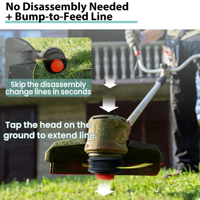 SIMUSI Universal Weed Eater Head, Speed Feed Trimmer Head String