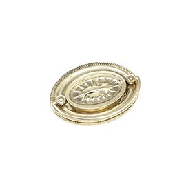 Restore Hardware Hepplewhite Drawer Pulls 3" CC - Sheraton Furniture Drawer Pull - Cabinet Drawer Pull - Solid Polished Brass - Excellent Replica of an Antique Original