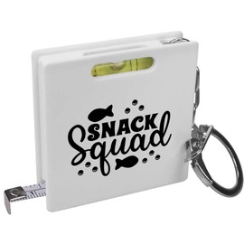 Azeeda 'Snack Squad Funny Child Toddler Quote ' Keyring Tape Measure/Spirit Level Tool (KM00041387)
