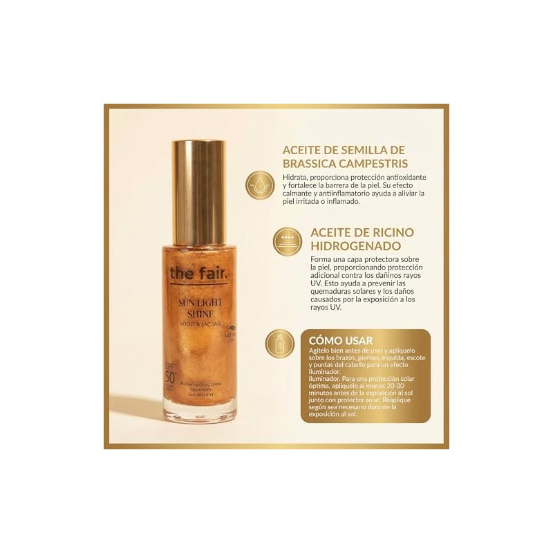 The Fair Sun Light Shine - Aceite Corporal y Capilar
